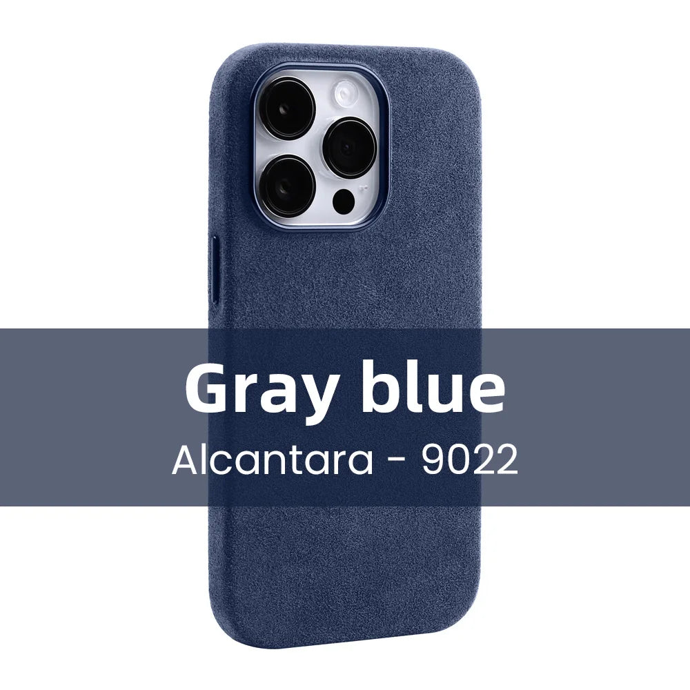 Magnetische ALCANTARA-hoes voor iPhone