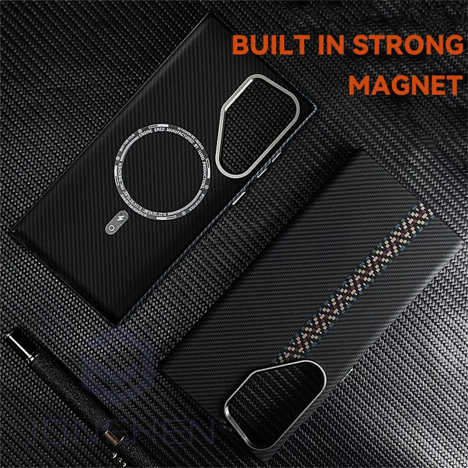 Magnetic Cloud Patterned Slim Case For Samsung Galaxy S24 Ultra