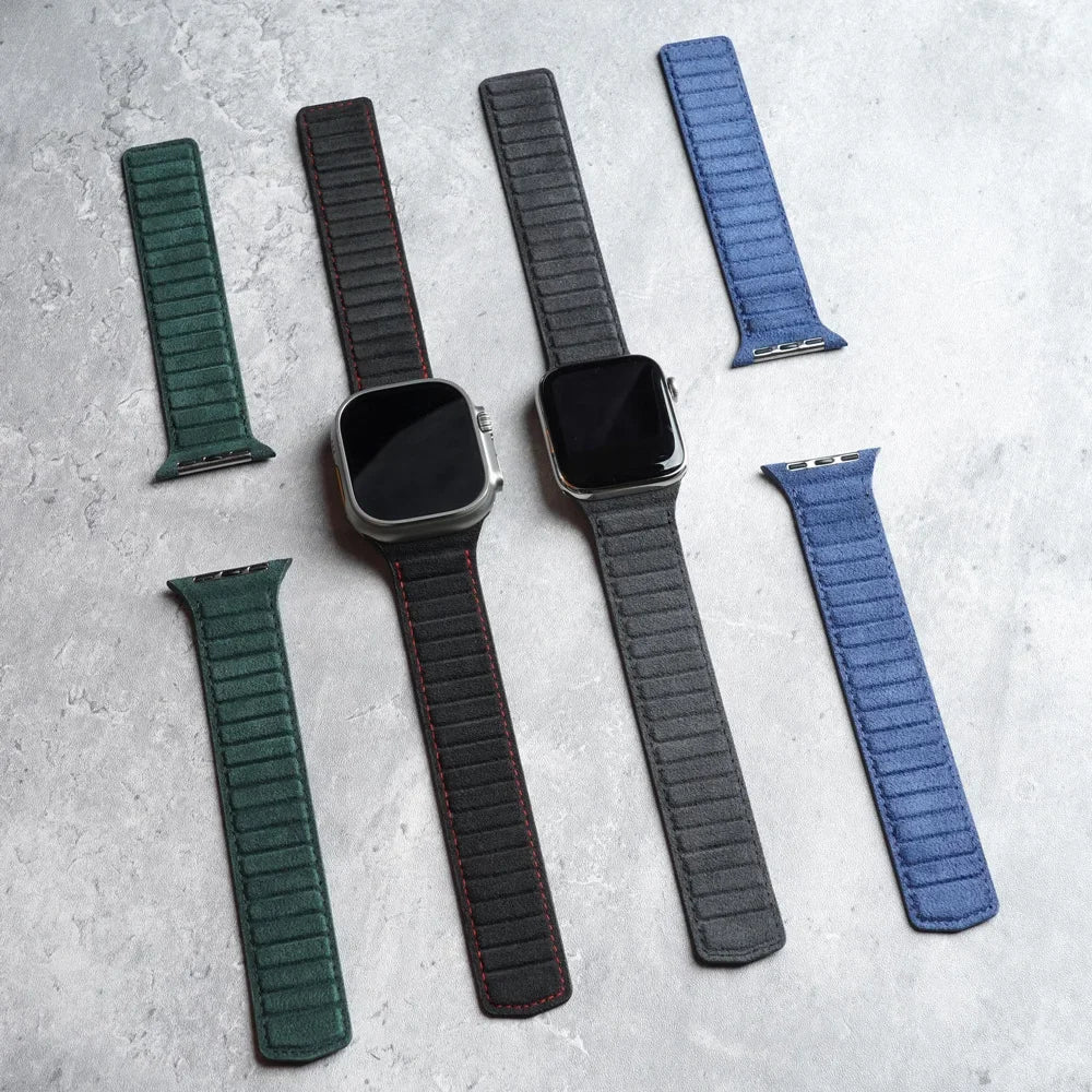 Magnetische ALCANTARA-band voor Apple Watches