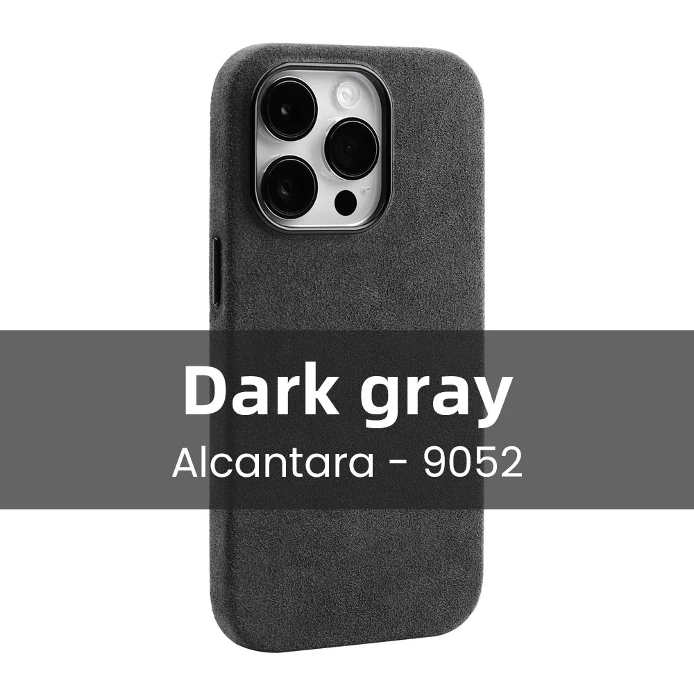 Magnetische ALCANTARA-hoes voor iPhone