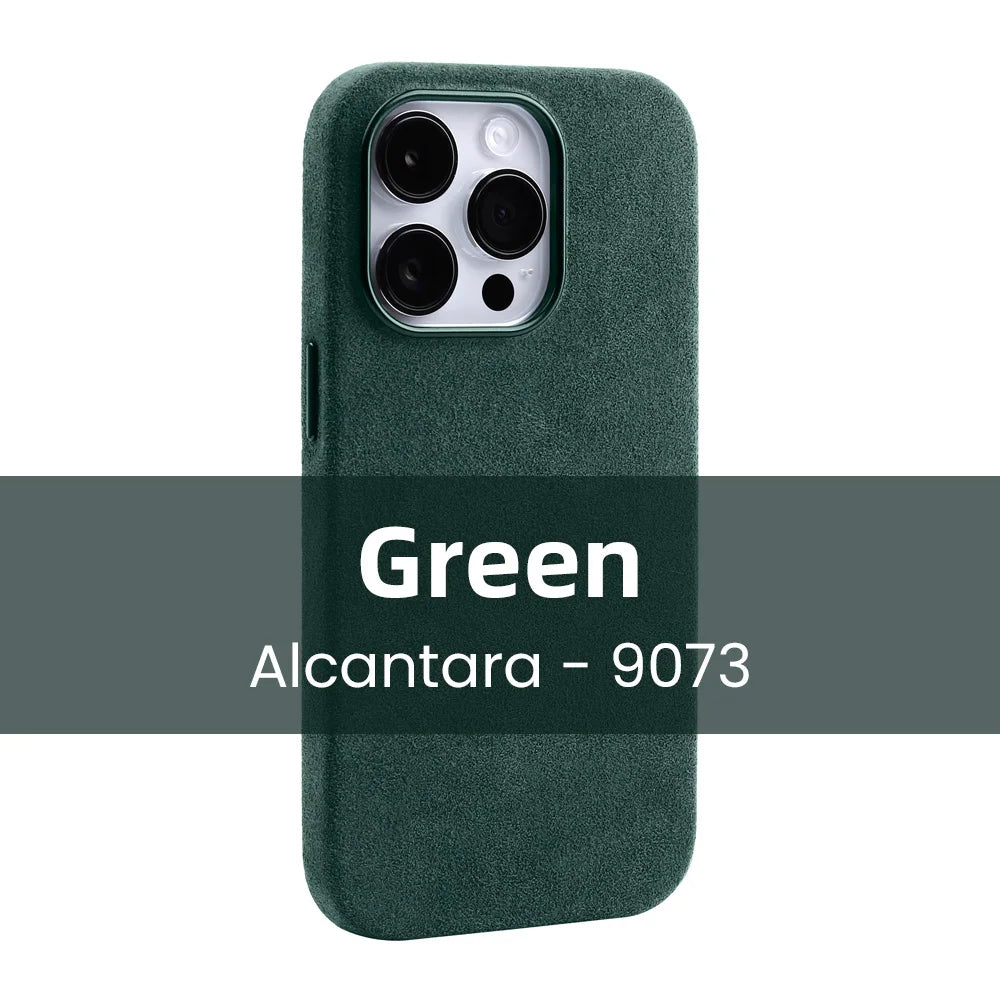 Magnetische ALCANTARA-hoes voor iPhone