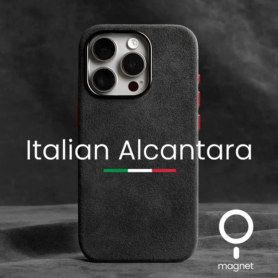 Magnetische ALCANTARA-hoes voor iPhone