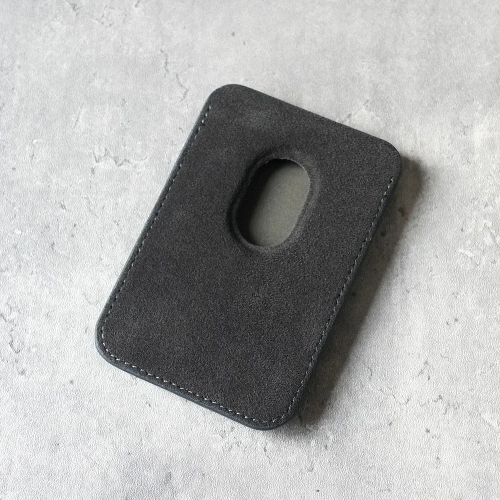 Magnetic ALCANTARA Card Holder for iPhone