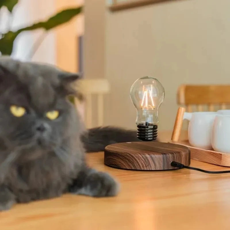 Touch-Controlled Wooden Table Lamp