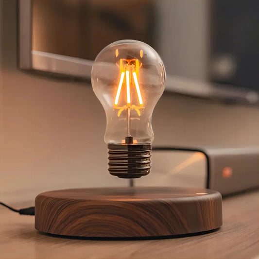 Touch-Controlled Wooden Table Lamp