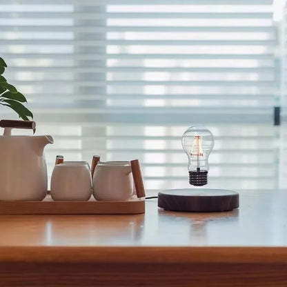 Touch-Controlled Wooden Table Lamp