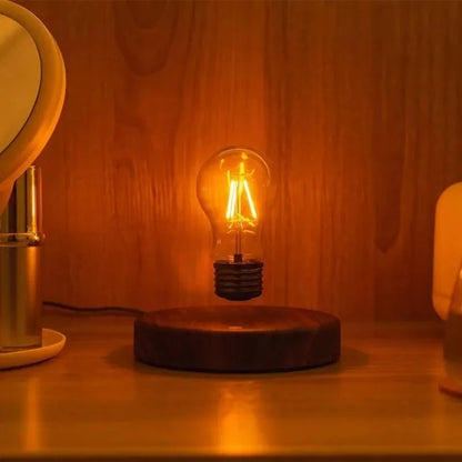 Touch-Controlled Wooden Table Lamp