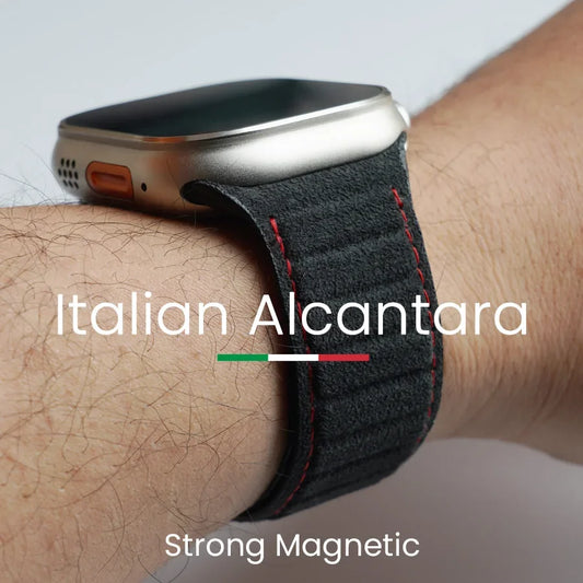 Magnetische ALCANTARA-band voor Apple Watches