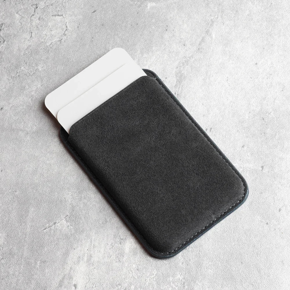 Magnetic ALCANTARA Card Holder for iPhone