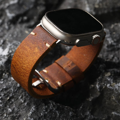 Handmade Top Layer Cowhide Strap